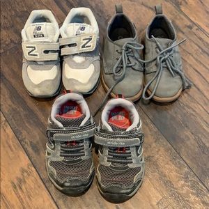 3 Pairs of Toddler Boys Shoes